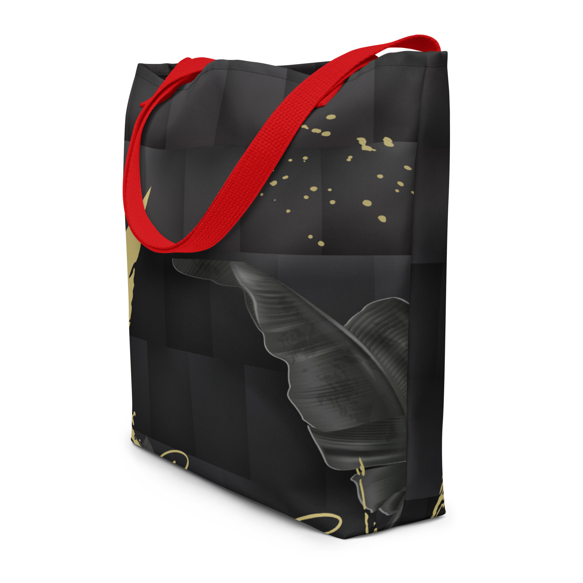All-Over Print Large Tote Bag - Red